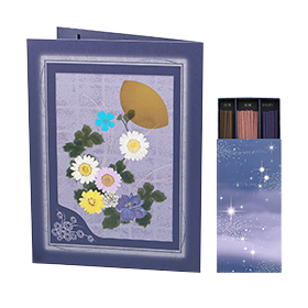 おし花の弔電台紙 押し花 お悔やみ電報 Ntt西日本 電報