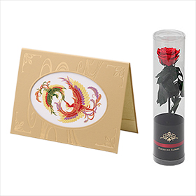 刺しゅう「祥鳳」（しょうほう）＜プリザーブドフラワー付き＞